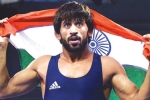 Bajrang Punia at Madison Square Guarden, American wrestling association, indian wrestler bajrang punia appeals indians to support him at madison square garden, Khel ratna