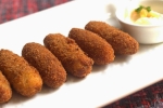 Crispy Potato and Cheese Croquettes Recipe, Cheese Croquettes Recipe, crispy potato and cheese croquettes recipe, Garlic sauce