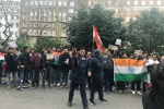 indians kashmir london, pulwama attack, indians protest in london over pulwama terror attack, Inida