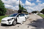 Oniel Kurup, Oniel Kurup, indian man escapes unhurt after plane lands on his tesla, Tesla model y