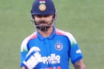 Virat Kohli runs, India Vs Australia, virat kohli smiles after scoring first run in australia tour, Odi series
