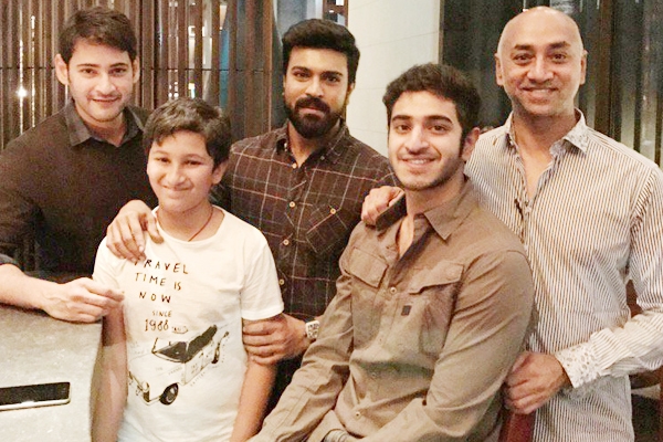Mahesh and Charan spotted partying together