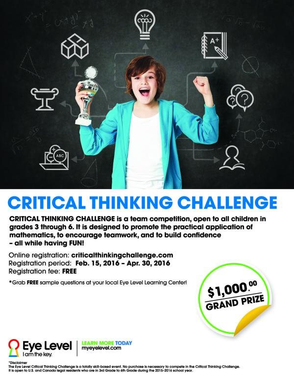 Eye Level Critical Thinking Challenge