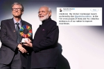 narendra modi receives  Global Goalkeeper Award, narendra modi, narendra modi receives global goalkeeper award, Swachh bharat