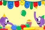 google doodle new year 2018, google doodle new year, google doodle marks new year s eve with a pair of cute elephants, Penguin