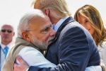 PM Narendra Modi, Donald Trump, pm modi welcome us president trump at ahmedabad, Red carpet