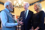 Narendra Modi news, Narendra Modi news, narendra modi gifts 75 carat diamond to jill biden, Sandalwood