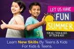 SANJANA KARRA, Learning Activities, this summer enroll your kids in the summer fun activities organised by the youth empowerment foundation, Life style