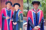 Shah Rukh Khan doctorate, Shah Rukh Khan receives doctorate, shah rukh khan receives honorary doctorate in philanthropy by london university gives a moving speech on kindness, World economic forum