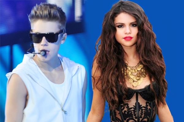 Justin and Selena make sweet music together},{Justin and Selena make sweet music together